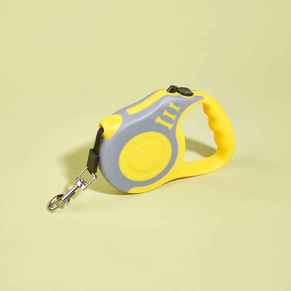 3M Automatic Retractable Dog Leash - Durable Nylon Lead for Small, Medium, and Large Dogs and Cats - Yorkshire Pet Supplies