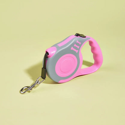 3M Automatic Retractable Dog Leash - Durable Nylon Lead for Small, Medium, and Large Dogs and Cats - Yorkshire Pet Supplies
