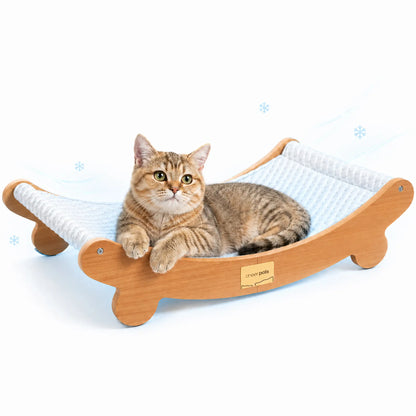 Sisal Cat Scratching Bed, Nartural Sisal Wear-Resisitant Cat Scratcher, Cat Paw Pad for Large Cats, Cat Scratching Board Protects Cat from Scratching, Wooden Cat Home Furniture