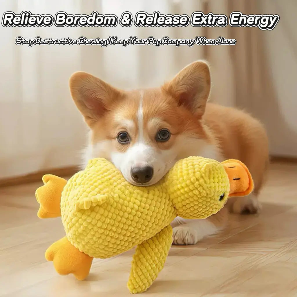 Durable Pineapple Plush Squeaky Toy for Dogs - Chew Toy for Small to Medium Breeds, Dental Relief, Interactive Play, Alleviates Boredom, Reduces Destructive Chewing, Companion for Your Pet