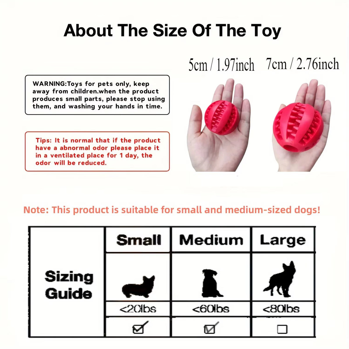 Nontoxic Bite-Resistant Dog Toy Ball - Chew and Treat Feeder for Dogs and Cats, Promotes Dental Health