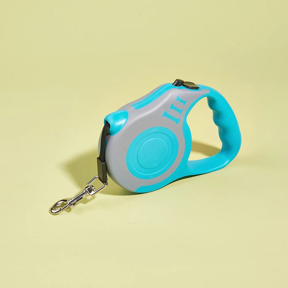 3M Automatic Retractable Dog Leash - Durable Nylon Lead for Small, Medium, and Large Dogs and Cats - Yorkshire Pet Supplies