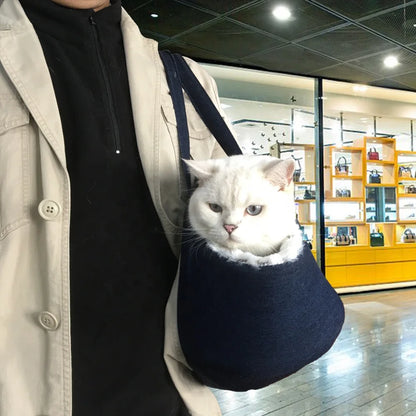 Premium Pet Carrier Backpack for Cats and Small Dogs - Travel Handbag with Plush Bed for Comfort